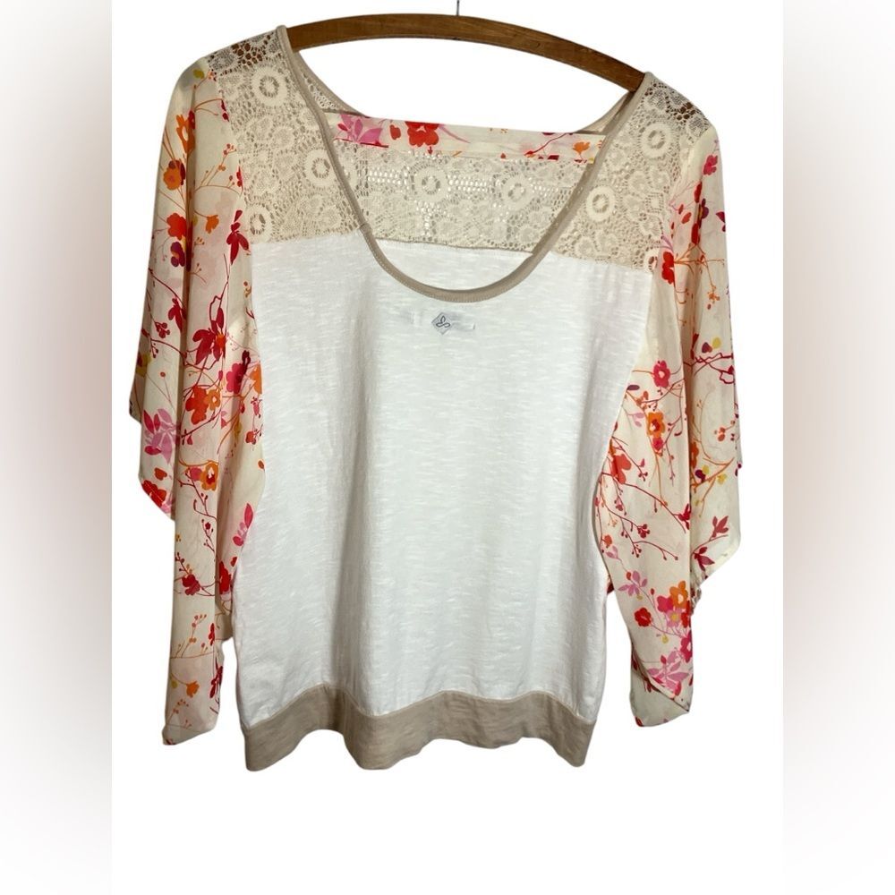 Prana Flutter Sleeve Top Size S Vacation Beach Resort Cruise - Picture 5 of 7